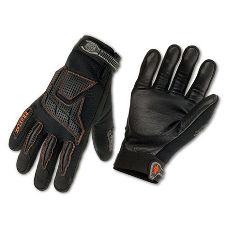 Ergodyne 9015 Proflex Vibration Reducing Gloves with Dorsal Protection Large 